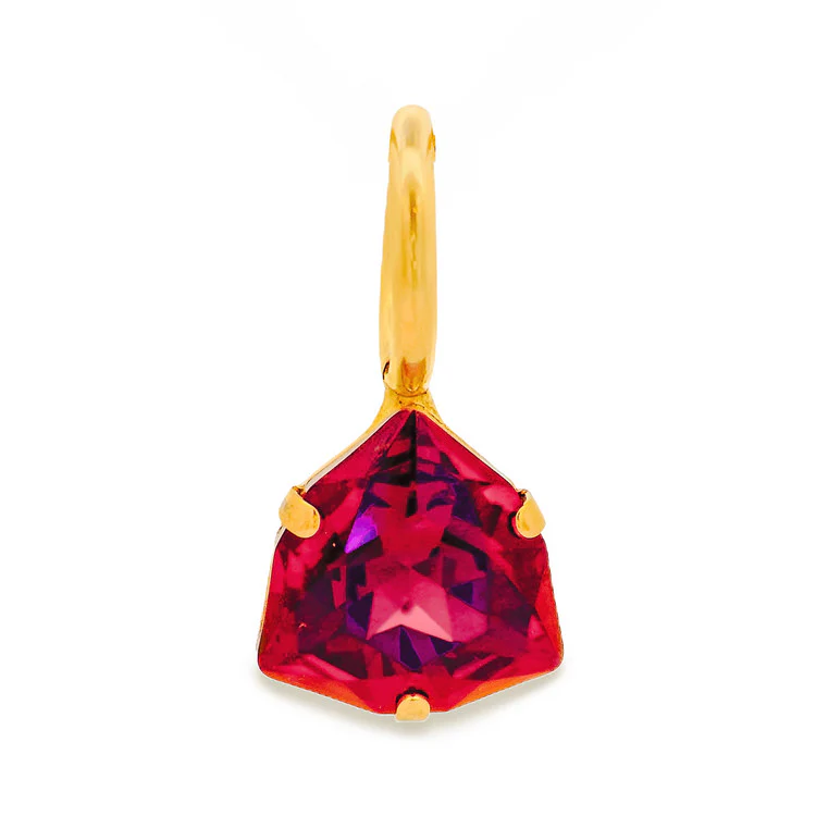 Arlington Pendant Triangle - Scarlet Brandy