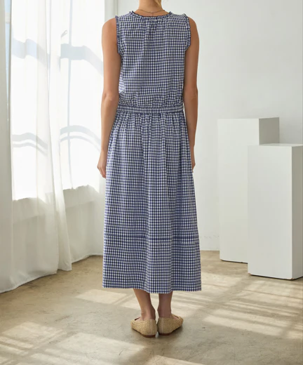 Audrey Gingham Midi Skirt - Image 4