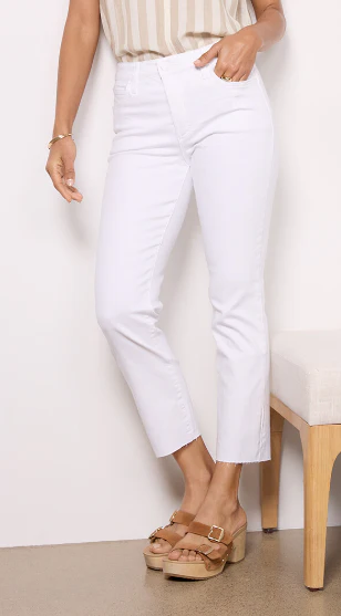 Reese High Rise Fab Ab Ankle Straight Raw Hem - Image 5