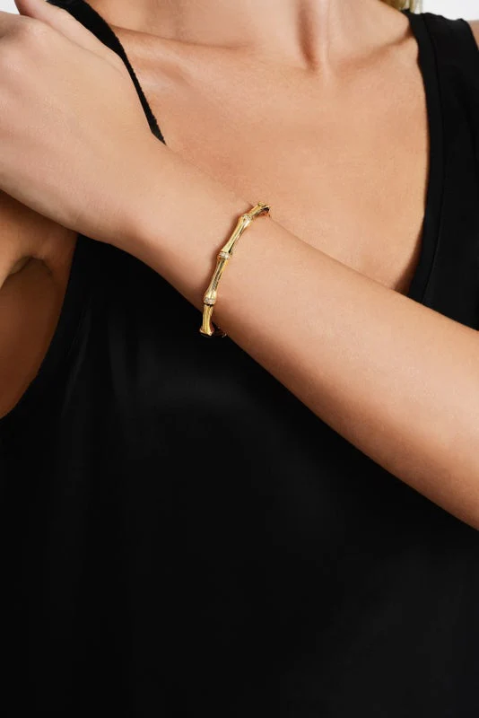 Bamboo Hinged Bangle - Image 4