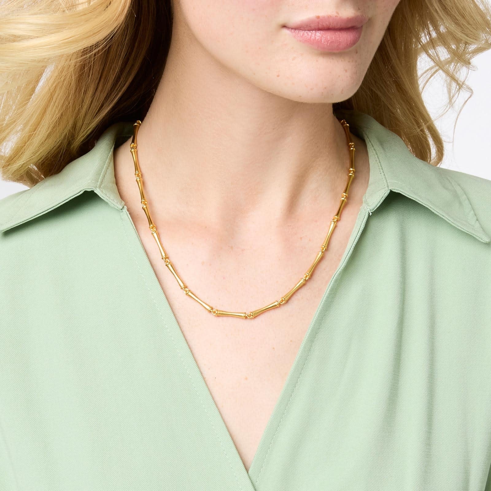 Bamboo Necklace Gold - Image 3