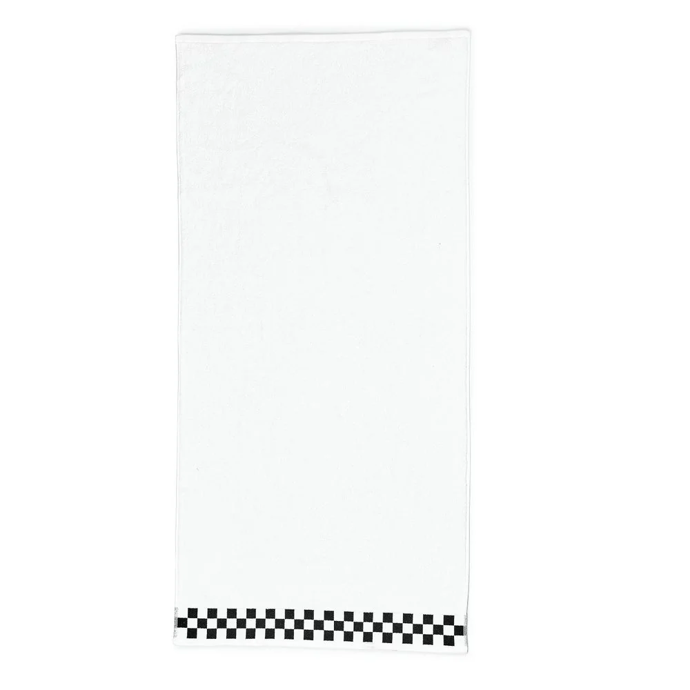 Bath Towel with Check Border - Image 6