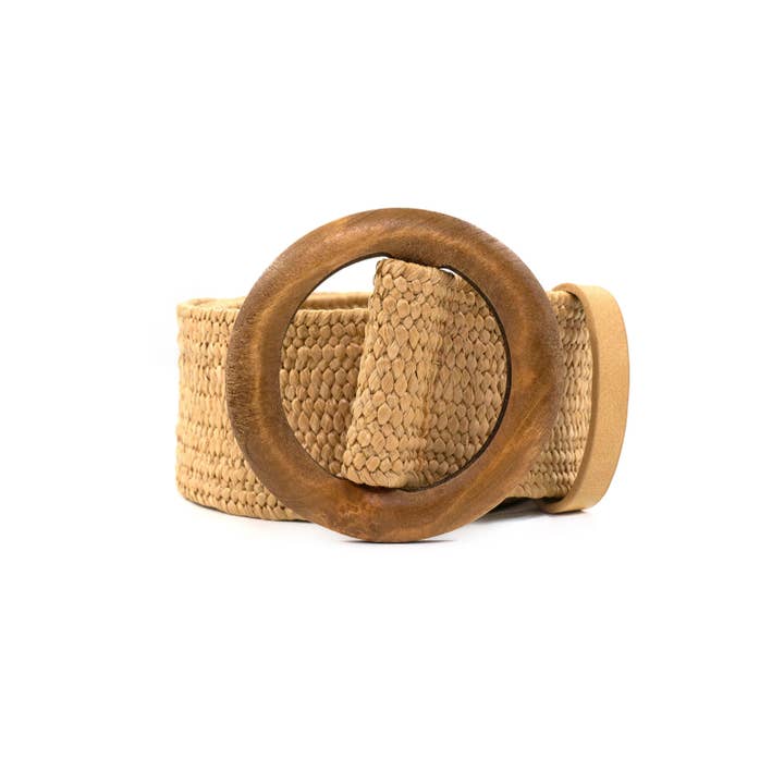 BC Elastic Belt W/ Wood Buckle - Image 3