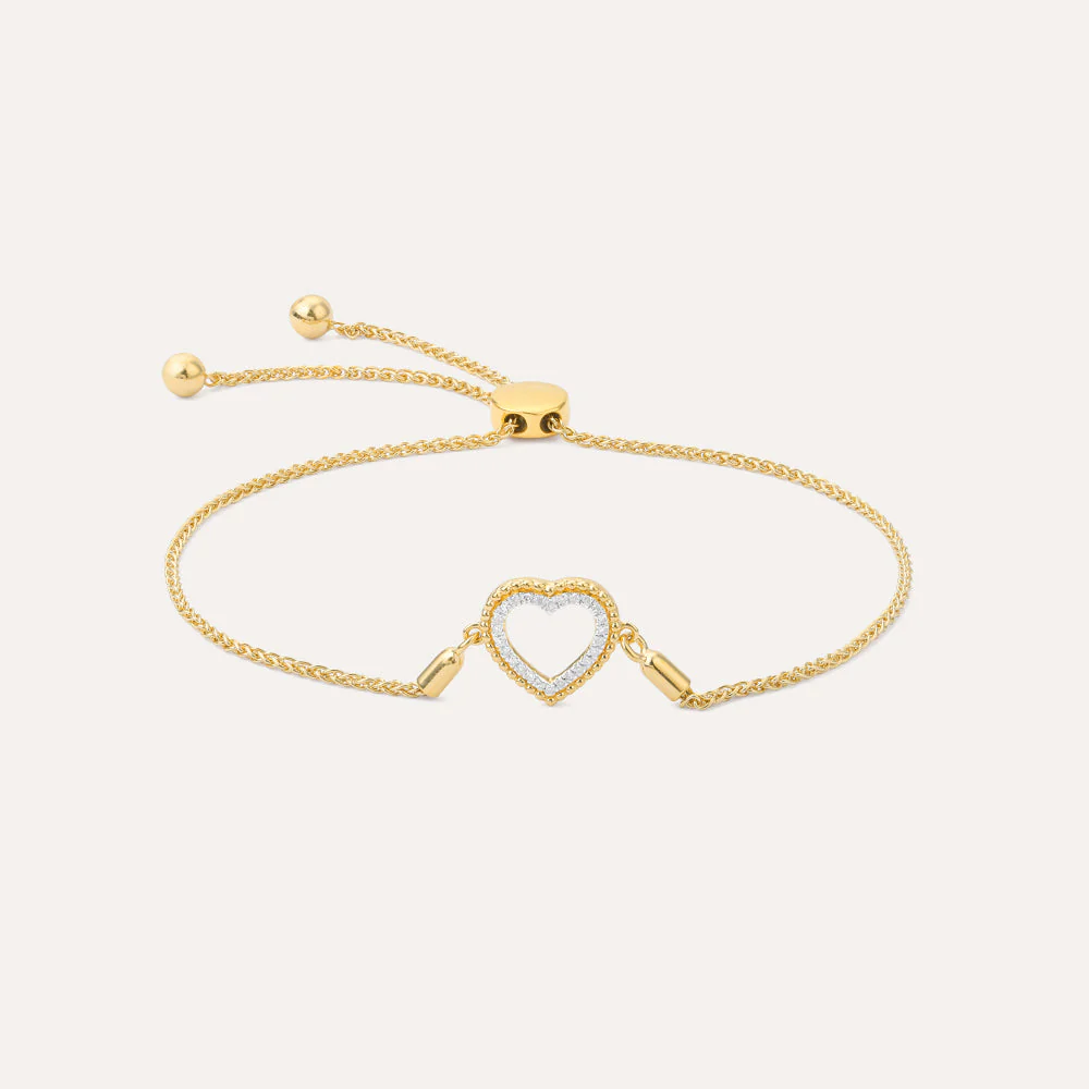Beaded Heart Bolo Bracelet - Image 3