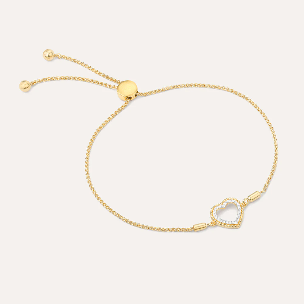 Beaded Heart Bolo Bracelet - Image 4