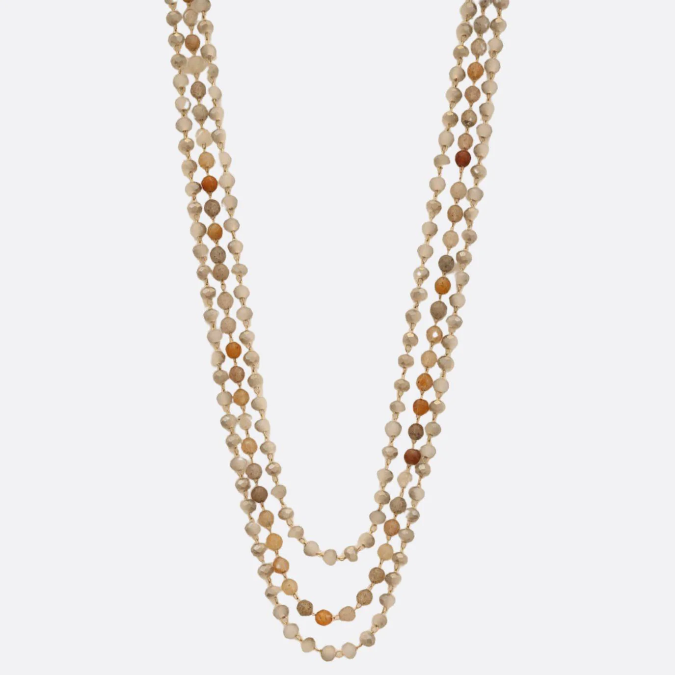 Beaded Layered Necklace - Image 3