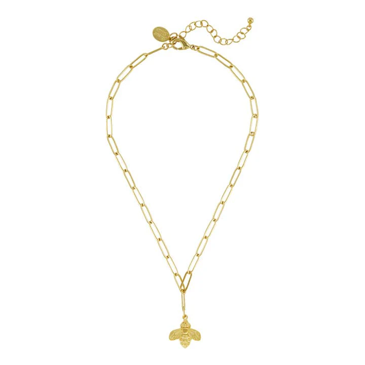 Bee Paperclip Necklace