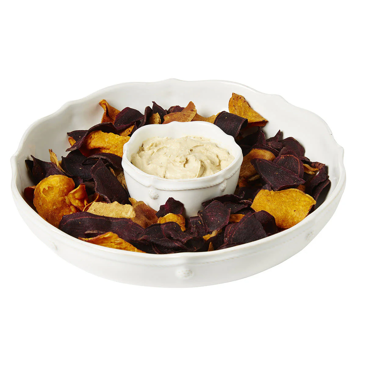 Berry & Thread Chip and Dip - Whitewash Set of 2 - Image 2
