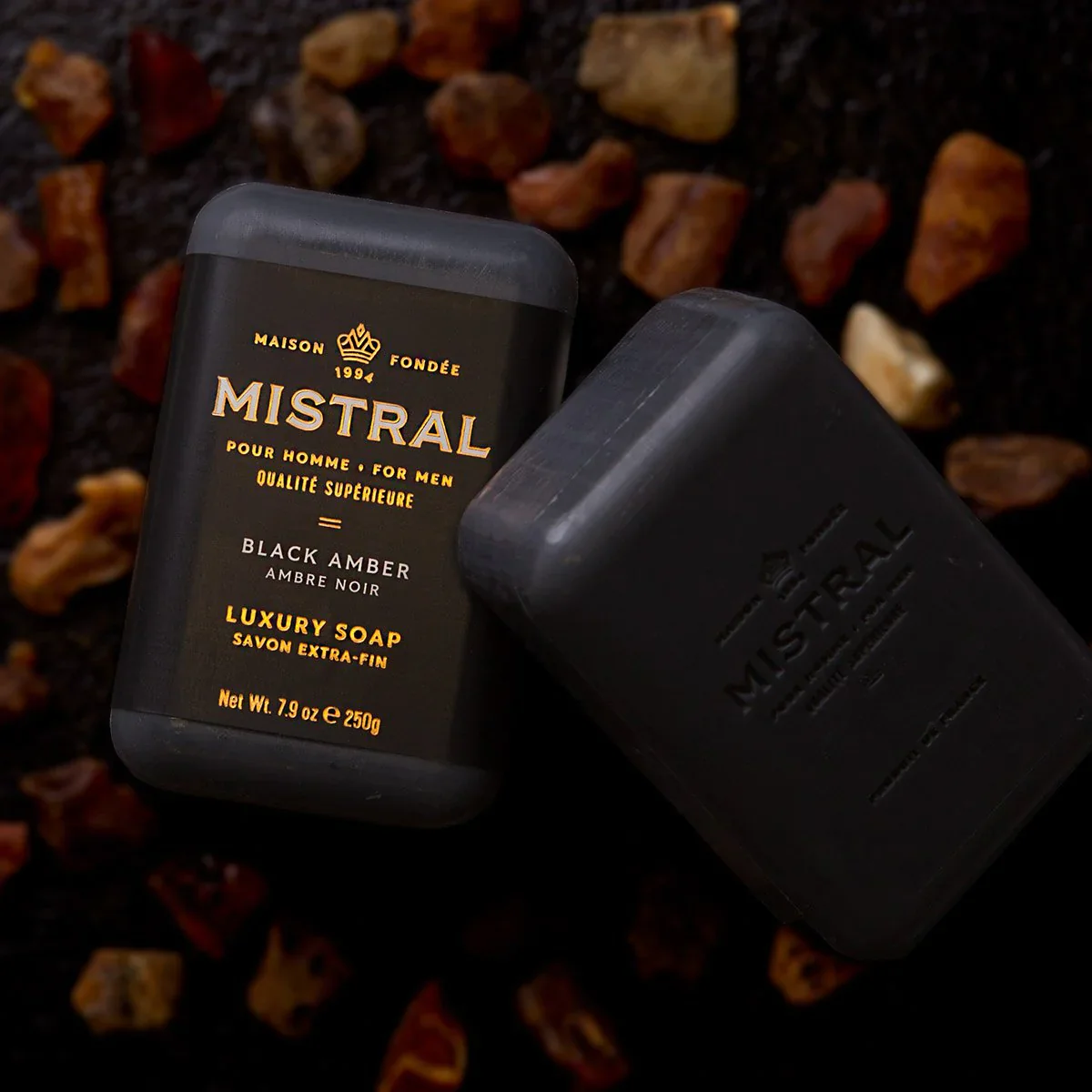 Black Amber Bar Soap - Image 2