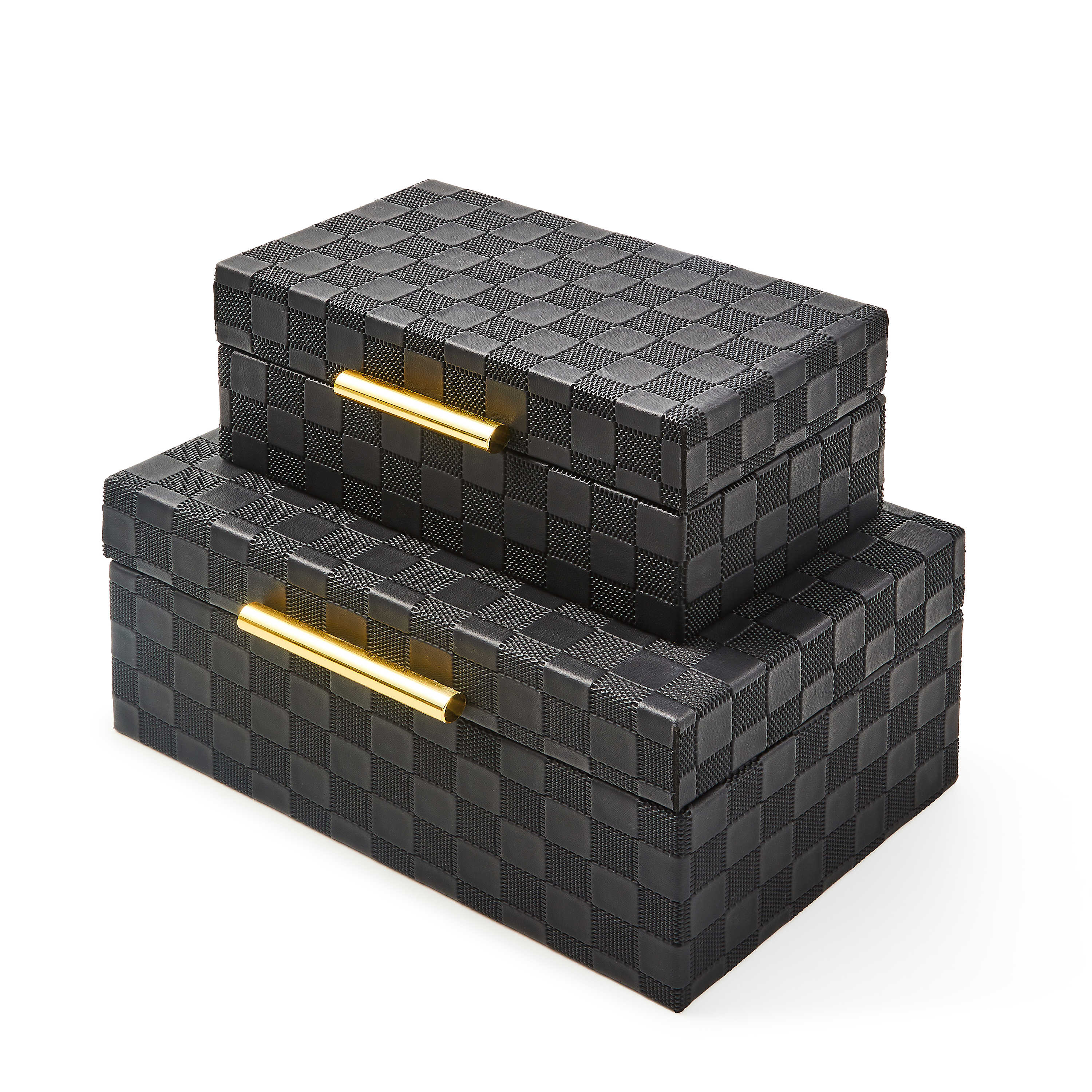 Black Faux Leather Box - Image 5