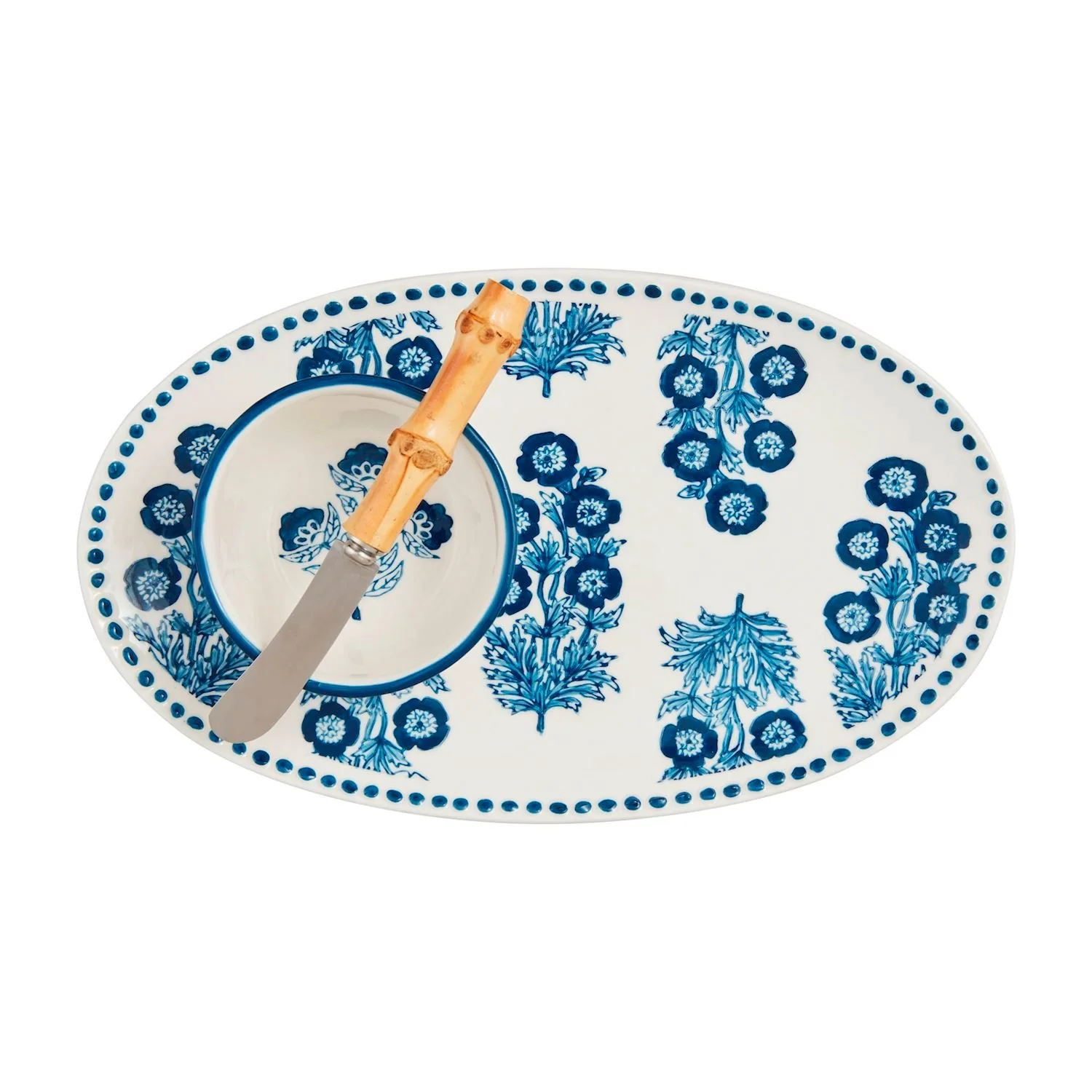 Block Print Tray & Tidbit Set - Image 2
