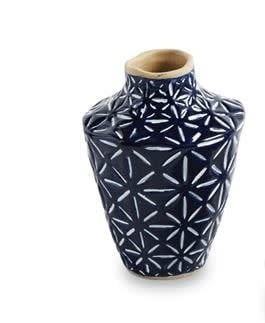 MED. -BLUE BUD VASE