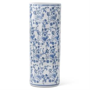 Blue & White Chinoiserie Cylinder Vase - Sold Individually - Image 3