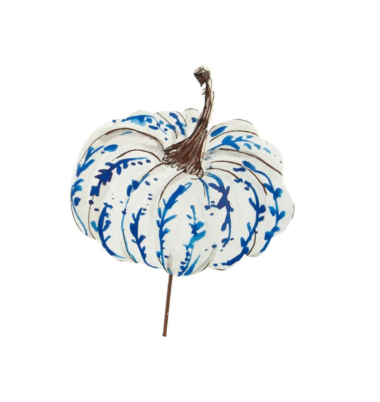 Blue & White Pumpkins - Sold Individually - Image 13