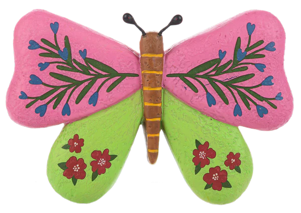 Botanical Butterfly Garden Art Rock - Image 4