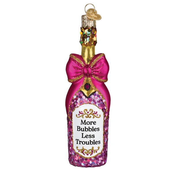 Bottle With Bow Ornament - Image 2
