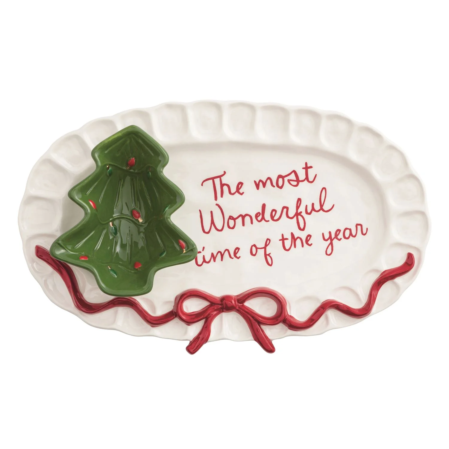 Bow Tree Platter & Tidbit - Image 2