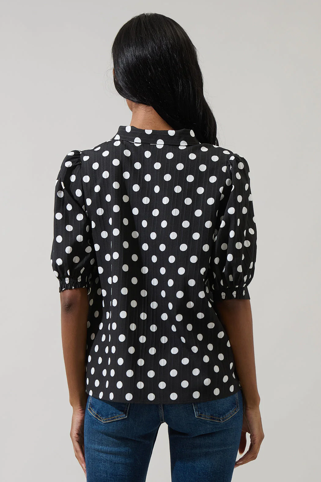 Bremen Dot Conley Button Down Blouse - Image 10