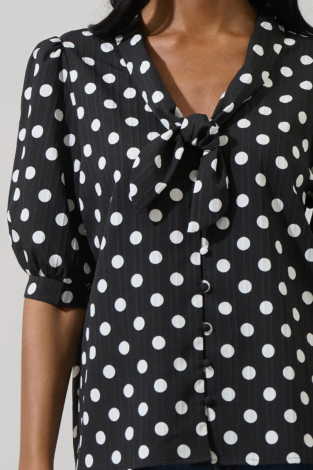 Bremen Dot Conley Button Down Blouse - Image 11