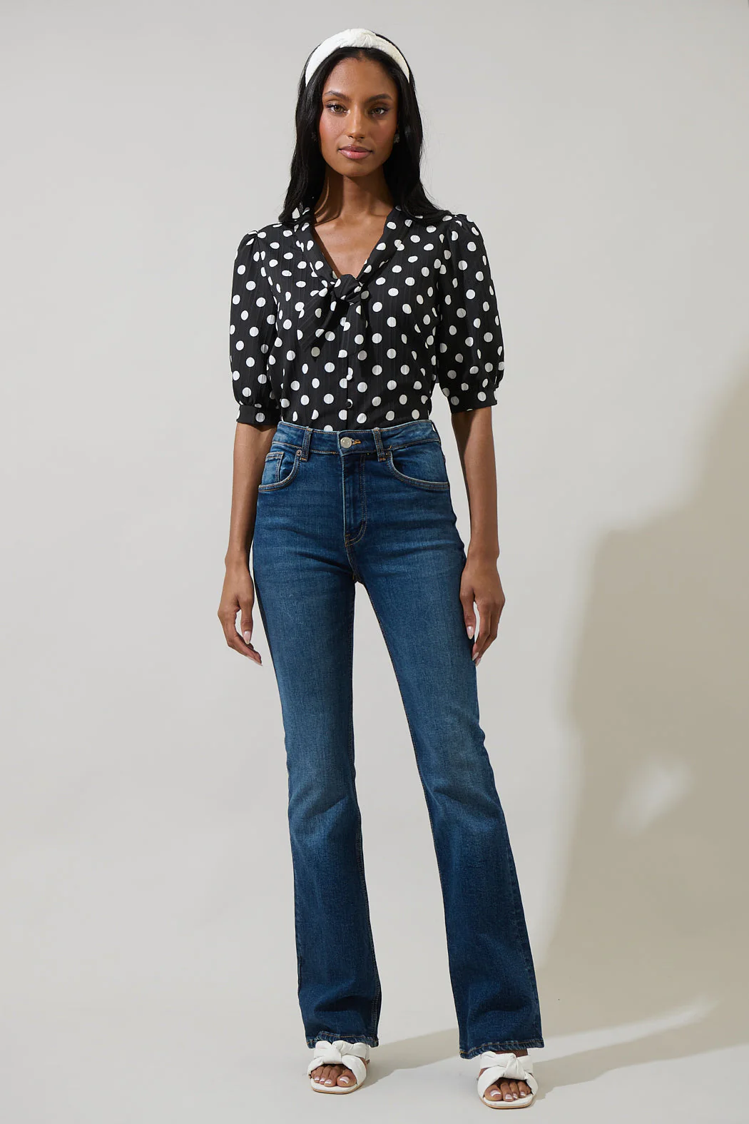 Bremen Dot Conley Button Down Blouse - Image 12