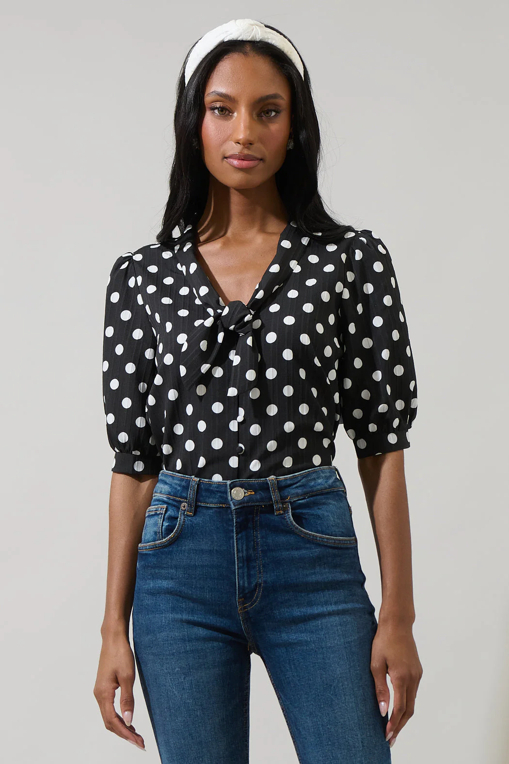 Bremen Dot Conley Button Down Blouse - Image 8