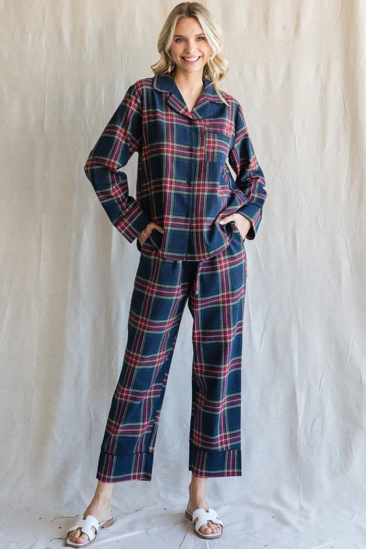 Briella Checkered Pajama Set