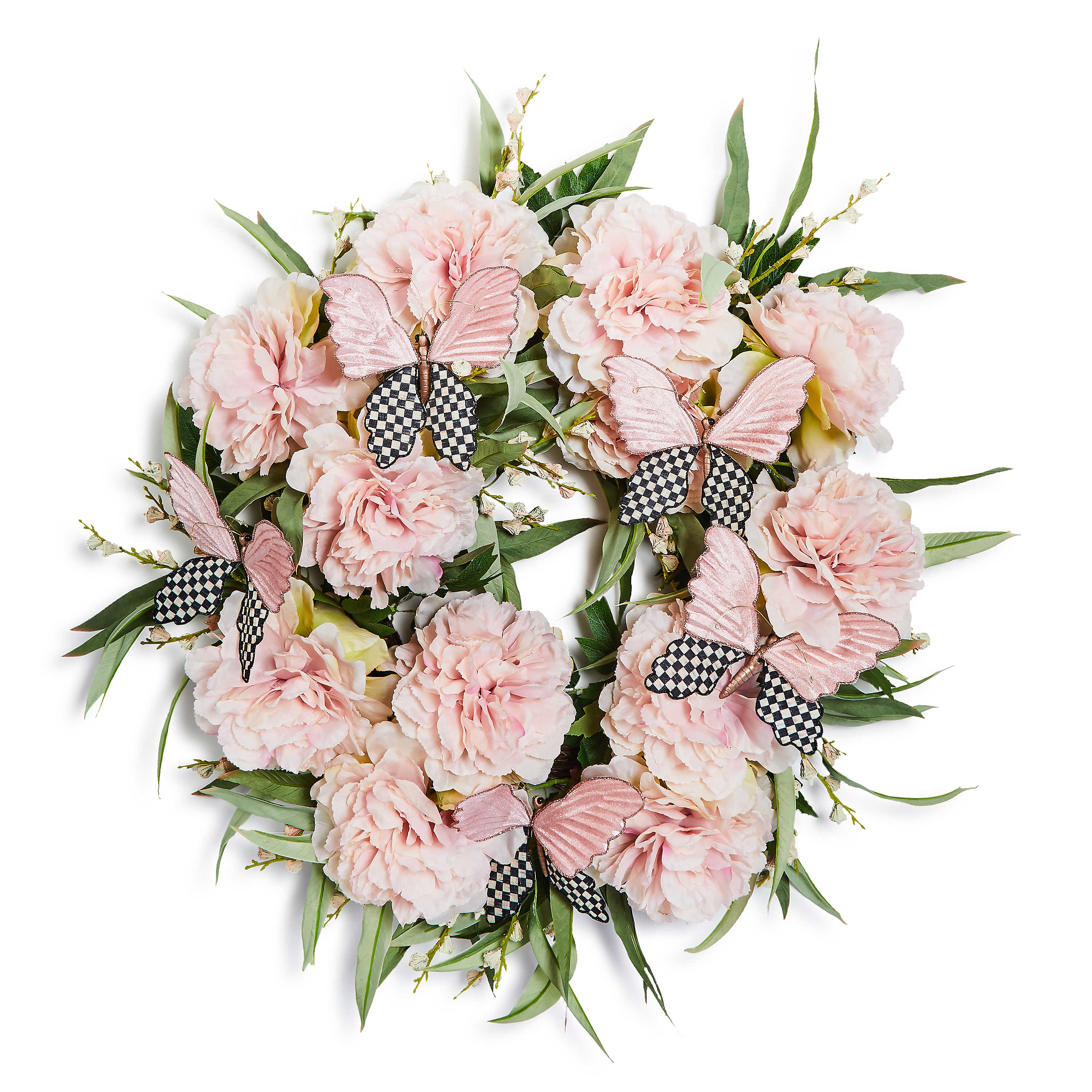 Butterfly Meadow Peony 26" Wreath - Image 3
