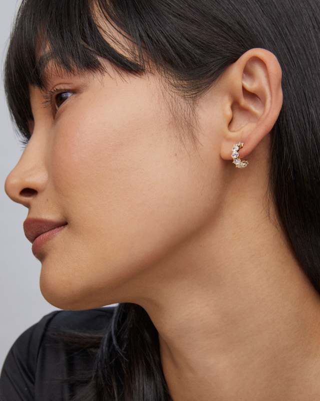 Cailin Crystal Huggie Earrings - Image 29