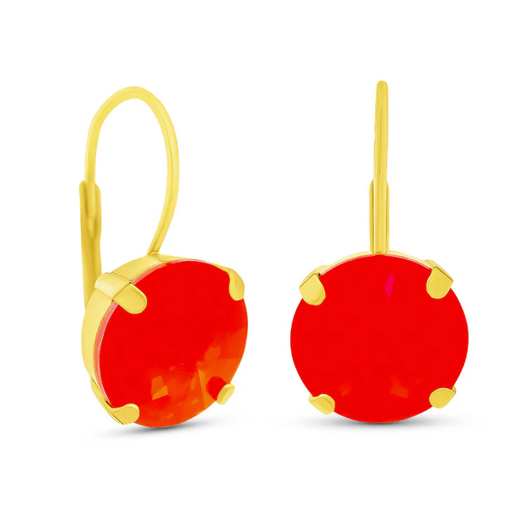 Caitlin Small Round Earrings in Candy Crush - Image 4