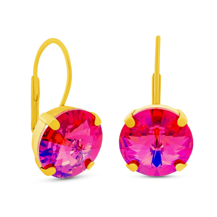 Caitlin Small Round Earrings in Candy Crush - Image 6