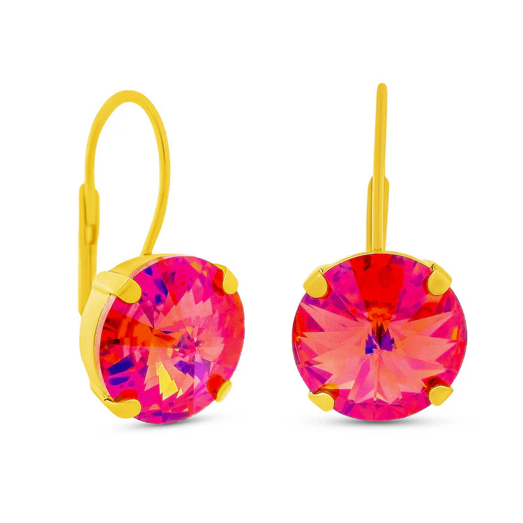 Caitlin Small Round Earrings in Candy Crush - Image 7