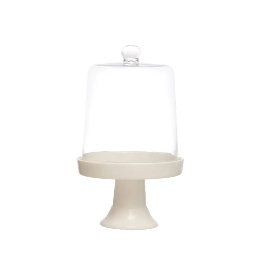 Cake Stand with Glass Cloche