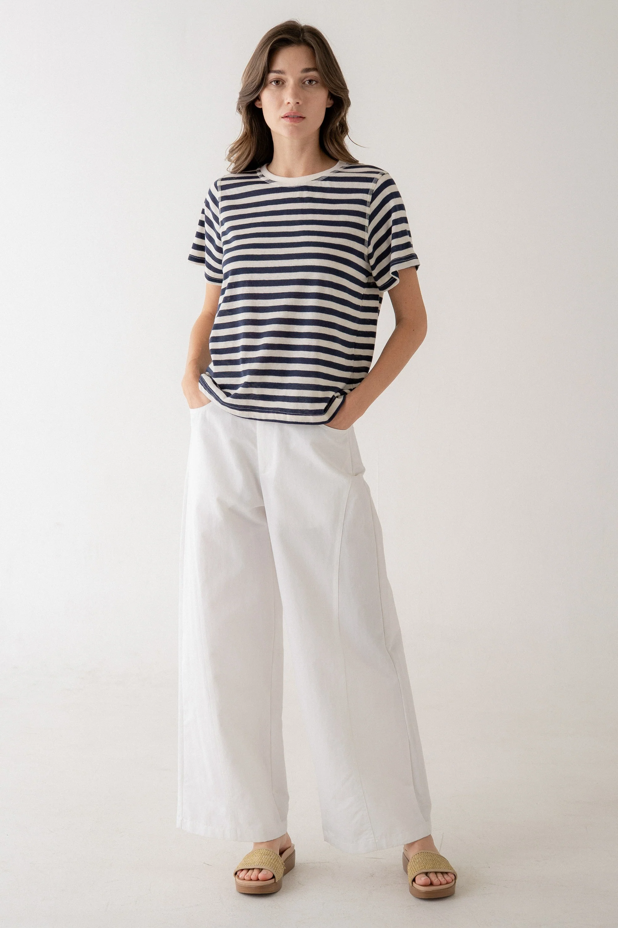Camila Classic Bold Stripe Crew Tee - Image 5