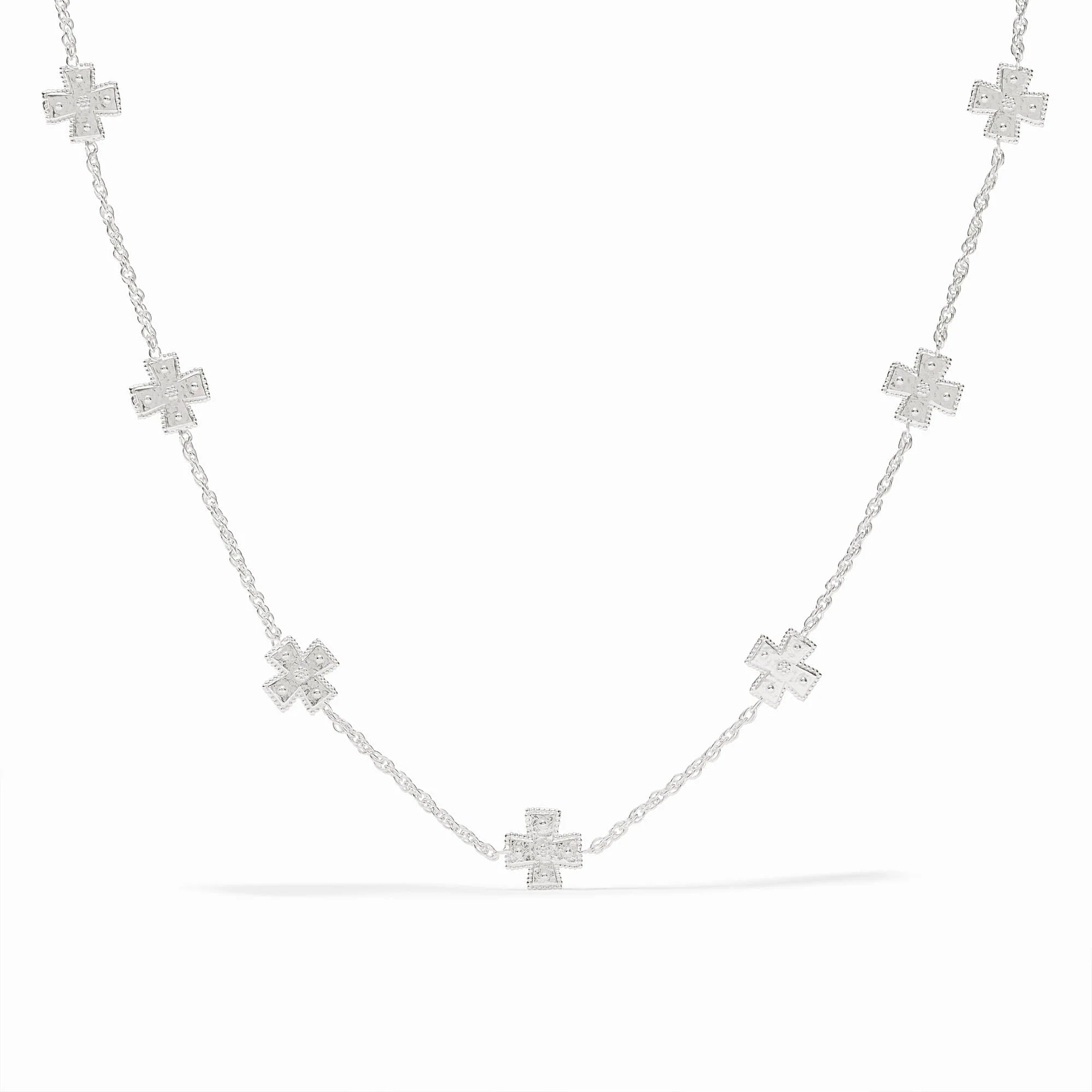 Canterbury Delicate Station Necklace Silver - Image 4