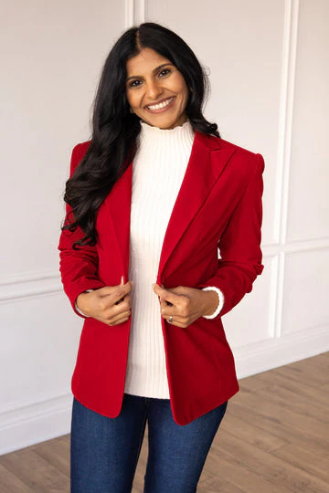 Caroline Velvet Blazer