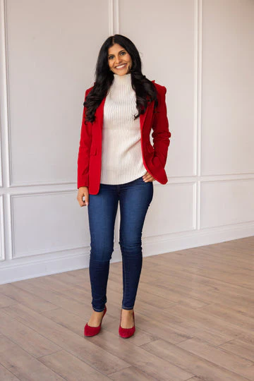 Caroline Velvet Blazer - Image 8