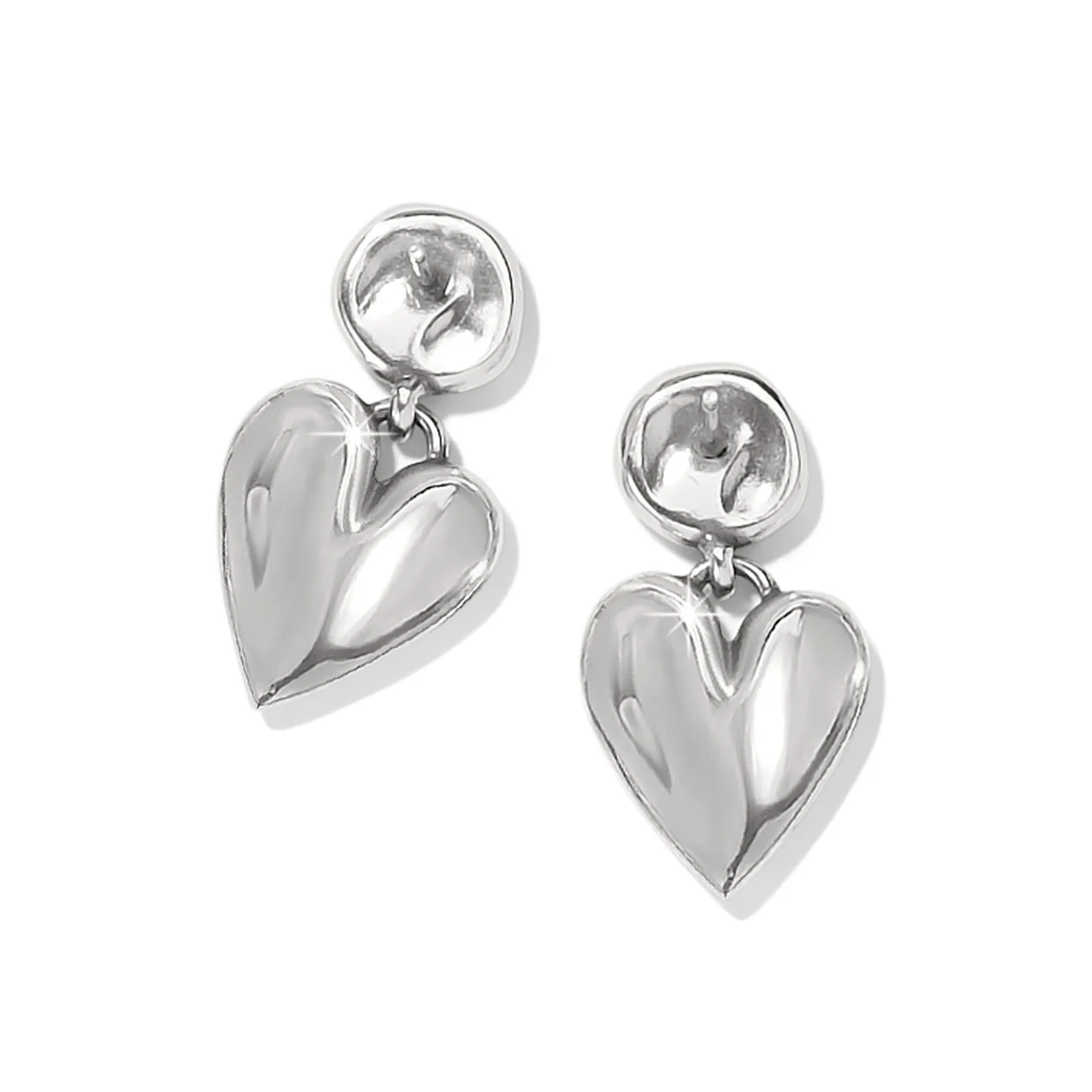 Cascade Heart Post Earrings - Image 2