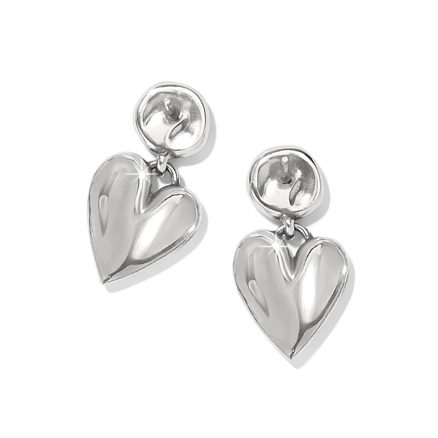 Cascade Heart Post Earrings - Image 4