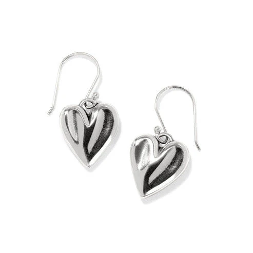 Cascade Heart Reversible French Wire Earrings - Image 2