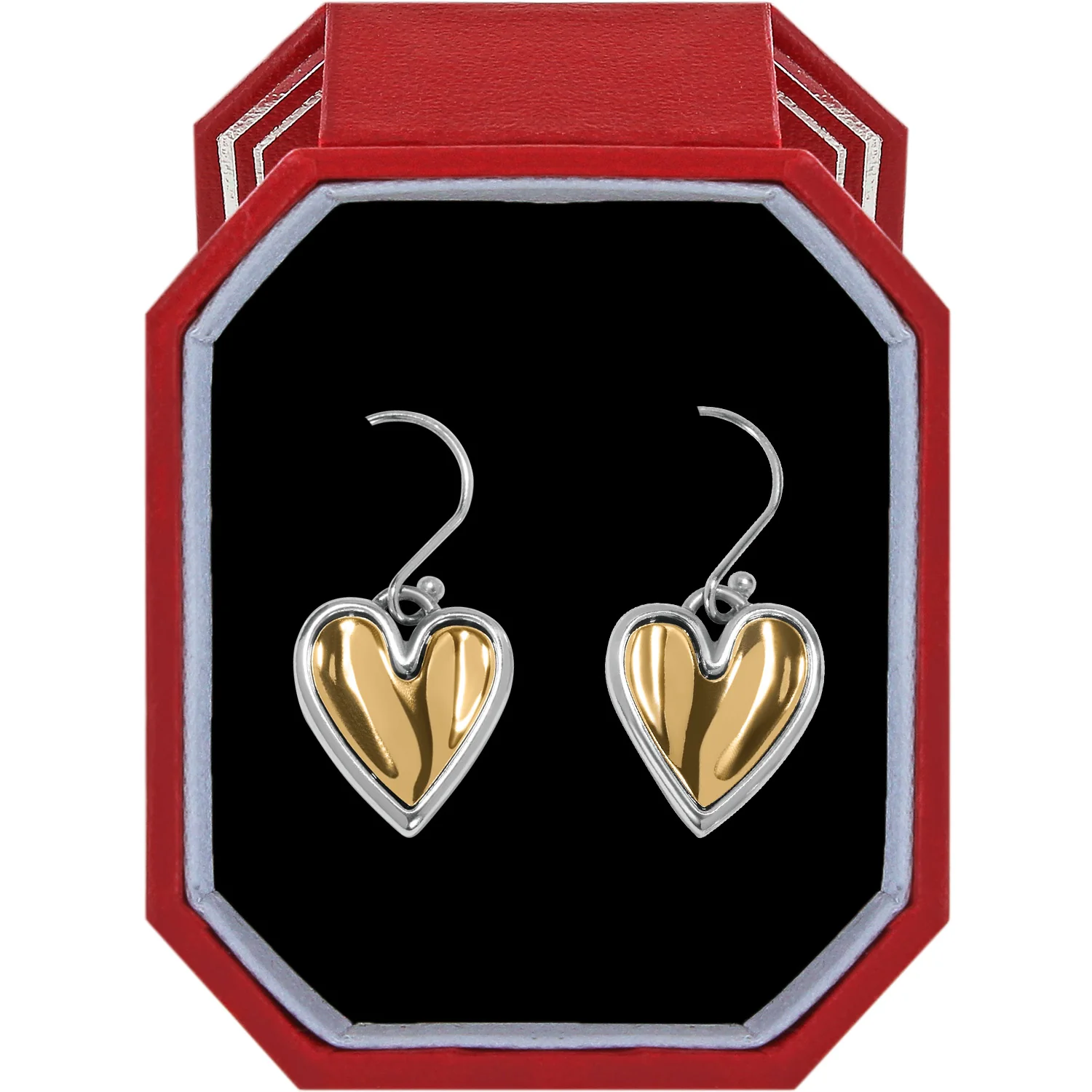 Cascade Heart Reversible French Wire Earrings Gift Box - Image 2
