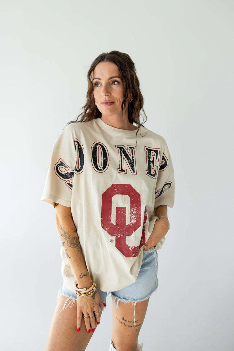 Celine Oklahoma Southern Split Oversized Band Tee - Image 3