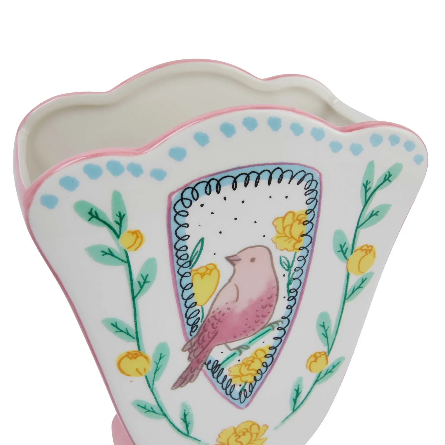 Ceramic Fan Shaped Vase - Image 2