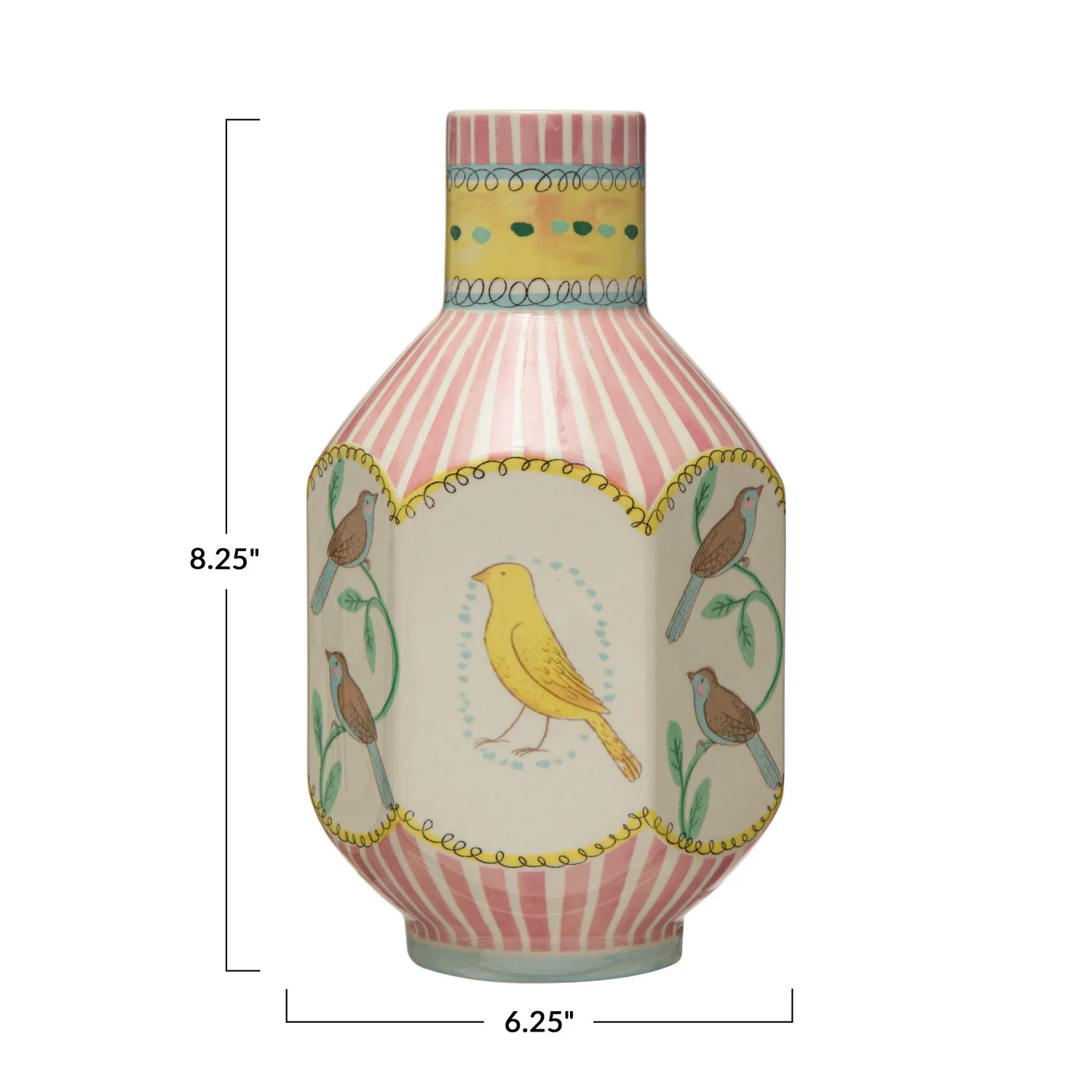 Ceramic Vase with Birds - Image 4