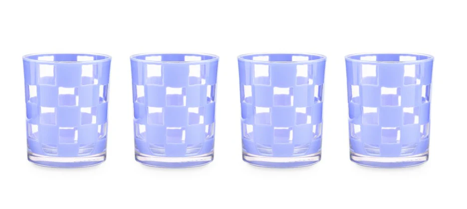 Check Acrylic Tumbler - Set Of 4 - Image 7