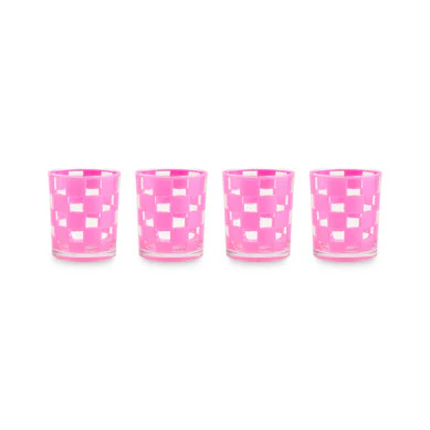 Check Acrylic Tumbler - Set Of 4 - Image 9