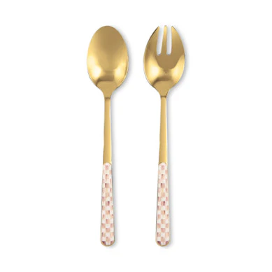 Check Bistro Salad Serving Set