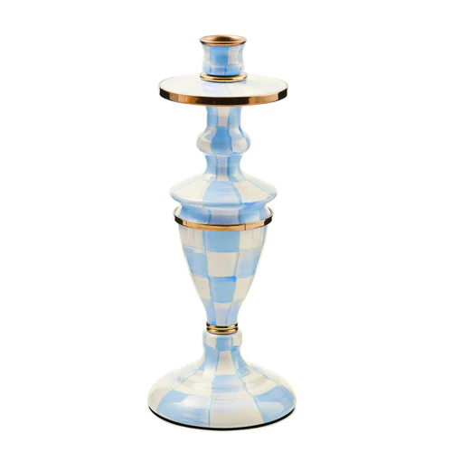 Mackenzie Childs Check Candlestick - Image 2