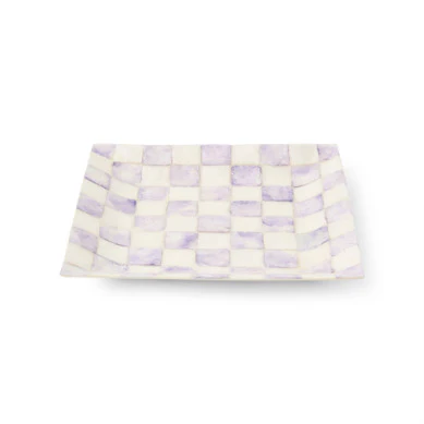 Check Capiz Catchall Tray