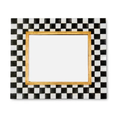 Check Enamel Wall Mirror