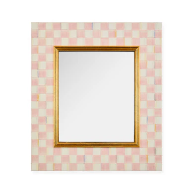 Check Enamel Wall Mirror - Image 4